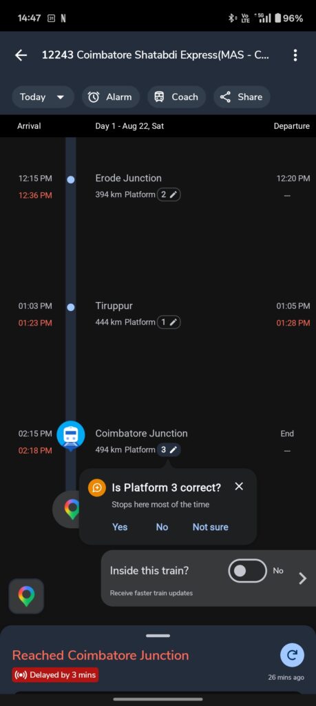 where is my train app platform no edit
